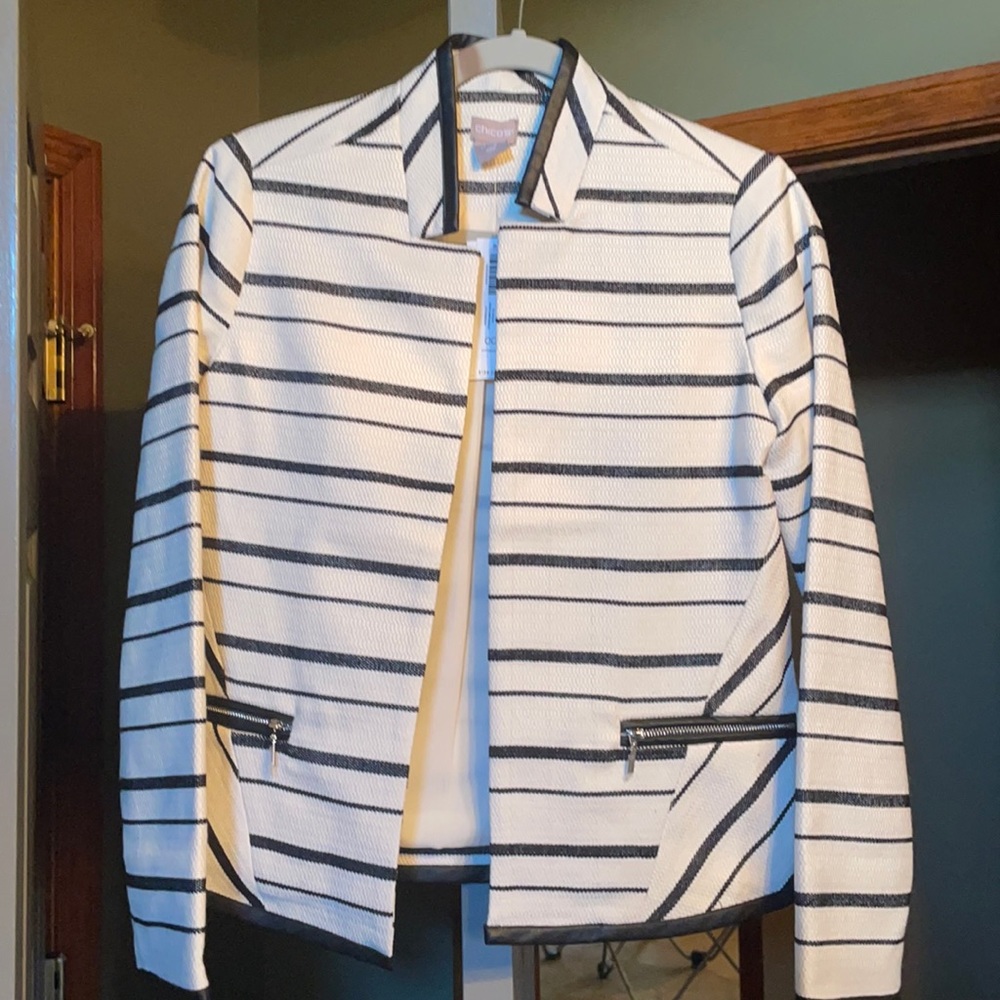 Chico’s striped jacket